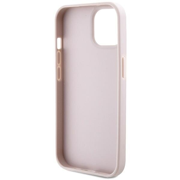 Кейс Guess GUHCP15SP4TDSCPP за iPhone 15 6.1 розов / розов