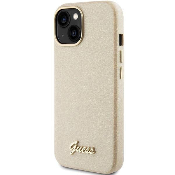 Кейс Guess GUHCP15SPGMCSD за iPhone 15 6.1 златист / златист