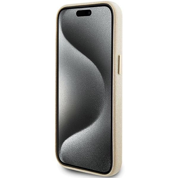 Кейс Guess GUHCP15SPGMCSD за iPhone 15 6.1 златист / златист