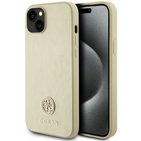 Кейс Guess GUHCP15SPS4DGPD за iPhone 15 6.1 златист /