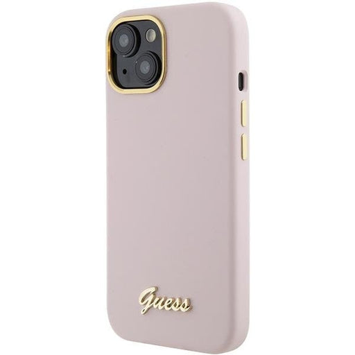 Кейс Guess GUHCP15SSMBSLP за iPhone 15 6.1 розов / розов