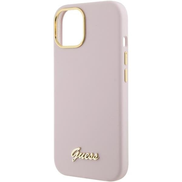 Кейс Guess GUHCP15SSMBSLP за iPhone 15 6.1 розов / розов