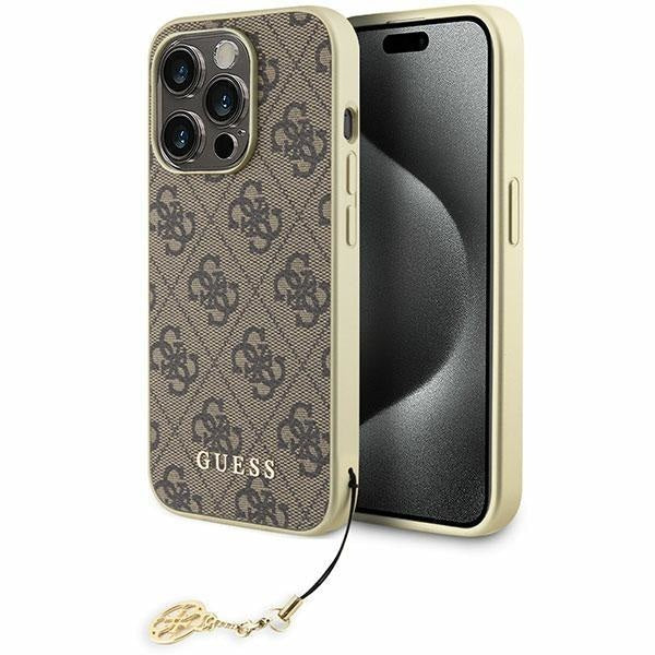 Кейс Guess GUHCP15XGF4GBR за iPhone 15 Pro Max 6.7 кафяв /