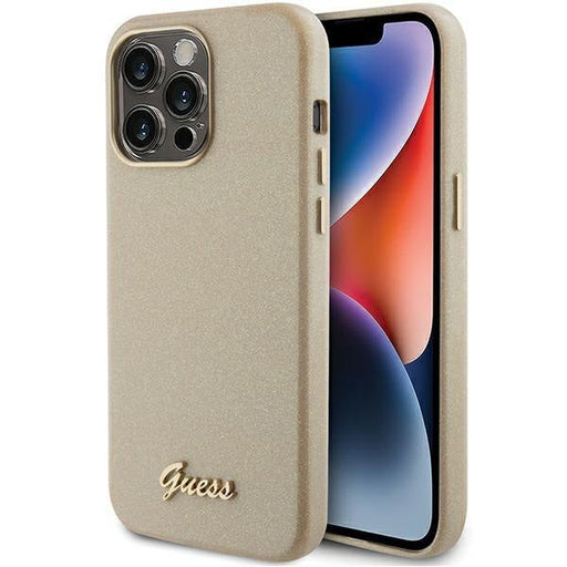 Кейс Guess GUHCP15XPGMCSD за iPhone 15 Pro Max 6.7 златист /