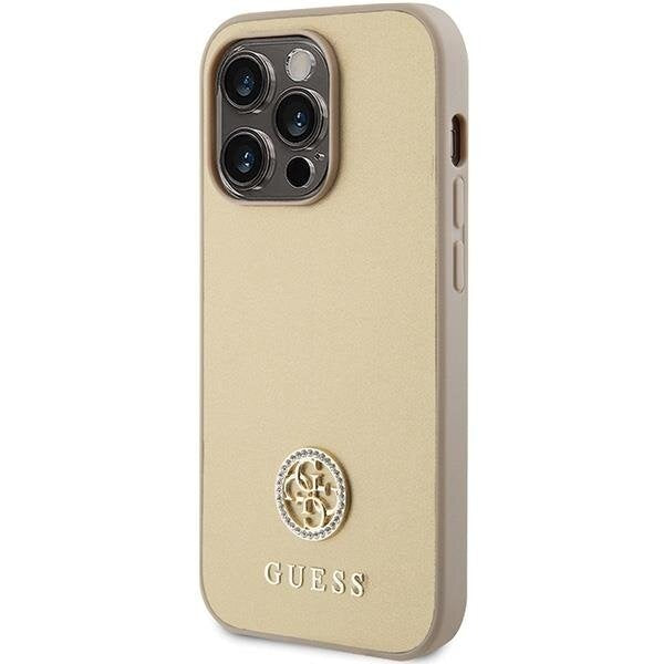 Кейс Guess GUHCP15XPS4DGPD за iPhone 15 Pro Max 6.7 златист