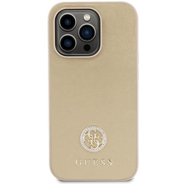 Кейс Guess GUHCP15XPS4DGPD за iPhone 15 Pro Max 6.7 златист