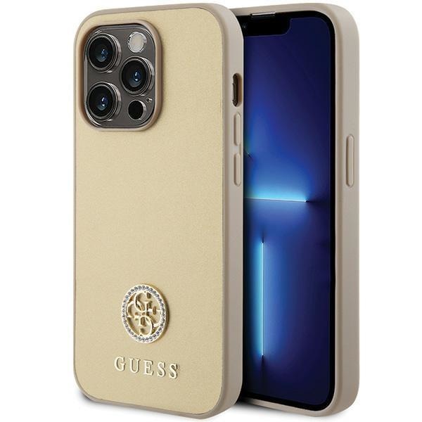 Кейс Guess GUHCP15XPS4DGPD за iPhone 15 Pro Max 6.7 златист