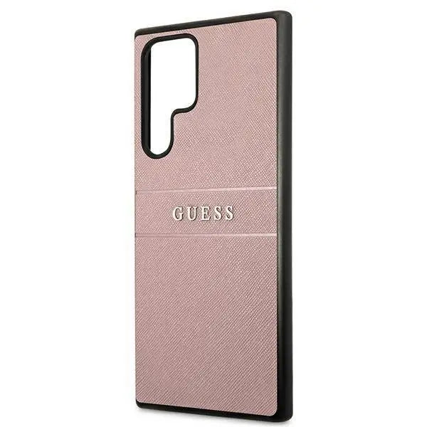 Кейс Guess GUHCS22LPSASBPI S22 Ultra S908 розов