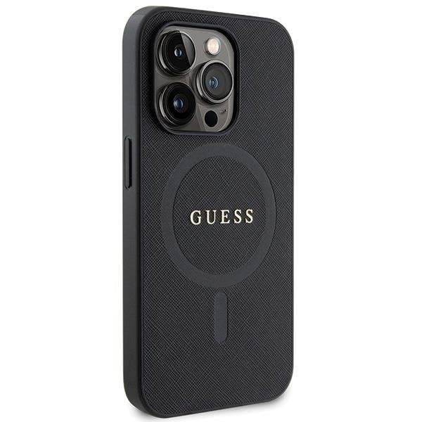 Кейс Guess GUHMP14LPSAHMCK за iPhone 14 Pro черен Saffiano