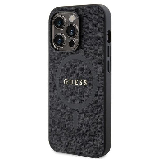 Кейс Guess GUHMP14LPSAHMCK за iPhone 14 Pro черен Saffiano