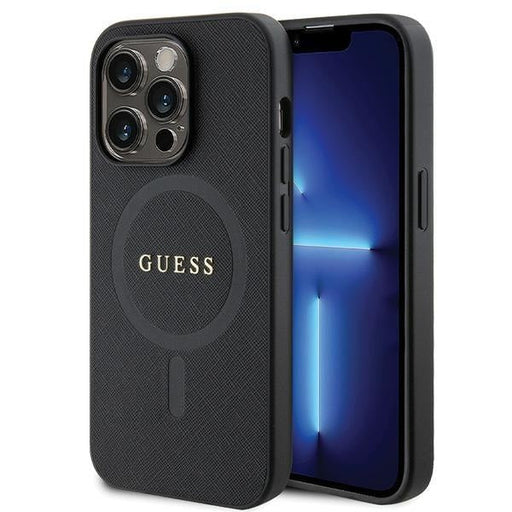 Кейс Guess GUHMP14LPSAHMCK за iPhone 14 Pro черен Saffiano