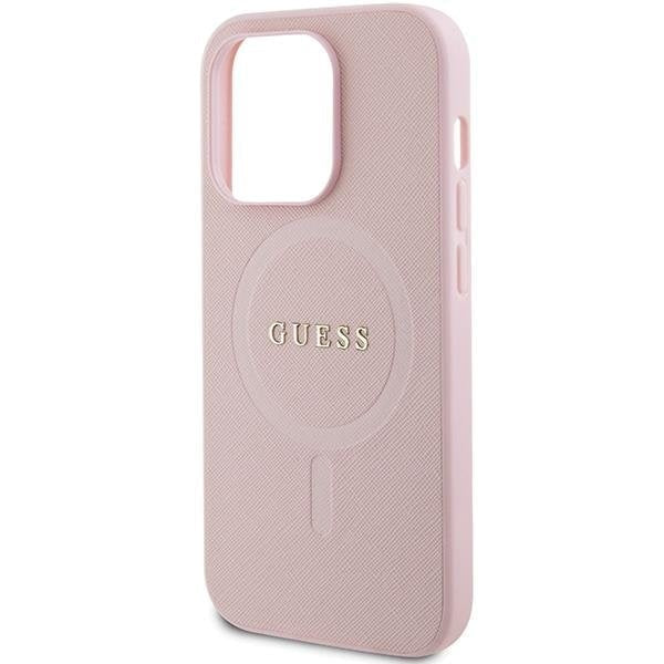 Кейс Guess GUHMP14LPSAHMCP за iPhone 14 Pro розов Saffiano