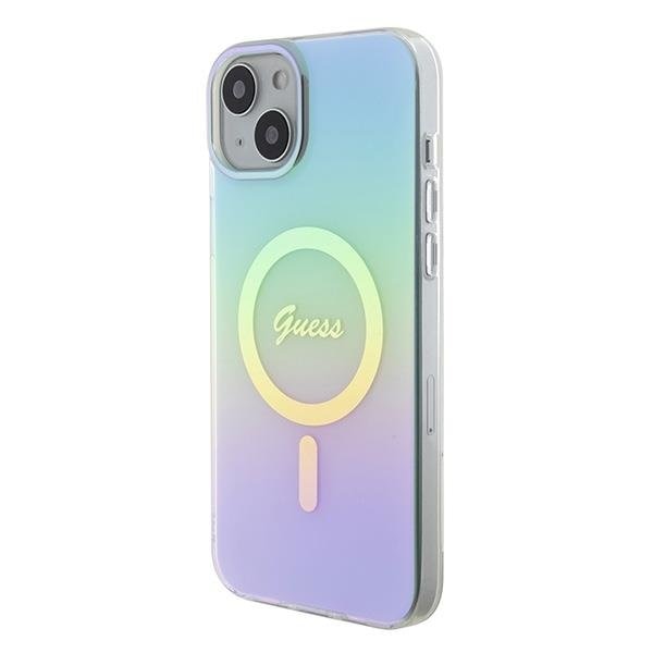 Кейс Guess GUHMP15MHITSQ за iPhone 15 Plus 6.7 тюркоазен /