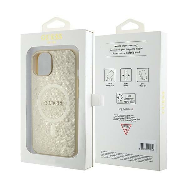 Кейс Guess GUHMP15MPSAHMCB за iPhone 15 Plus 6.7 златист /