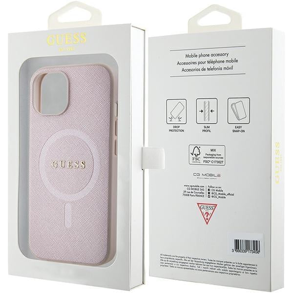 Кейс Guess GUHMP15MPSAHMCP за iPhone 15 Plus 6.7 розов /