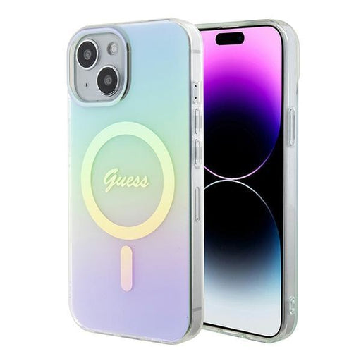 Кейс Guess GUHMP15SHITSQ за iPhone 15 6.1 тюркоазен /