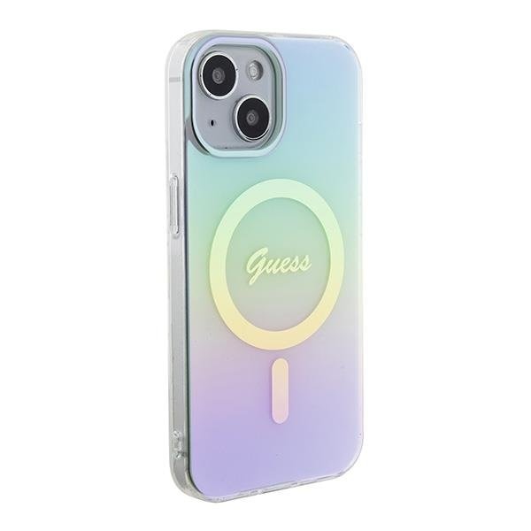 Кейс Guess GUHMP15SHITSQ за iPhone 15 6.1 тюркоазен /