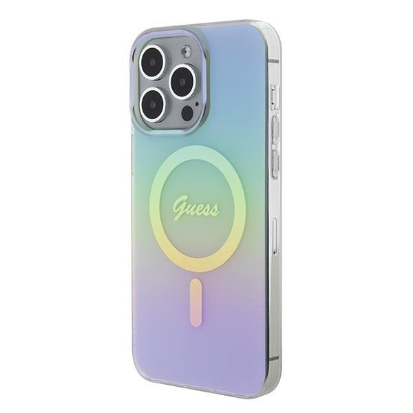 Кейс Guess GUHMP15XHITSQ за iPhone 15 Pro Max тюркоазен /