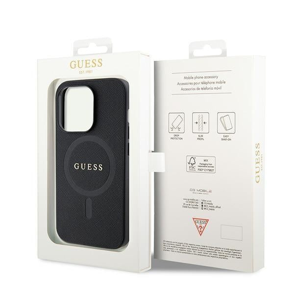 Кейс Guess GUHMP15XPSAHMCK за iPhone 15 Pro Max 6.7 черен /