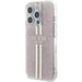 Кейс Guess IML 4G Gold Stripe за iPhone 14 Pro Max розов