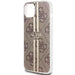 Кейс Guess IML 4G Gold Stripe за iPhone 15 / 14 13 кафяв