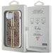Кейс Guess IML 4G Gold Stripe за iPhone 15 Plus / 14 кафяв