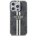 Кейс Guess IML 4G Gold Stripe за iPhone 15 Pro черен