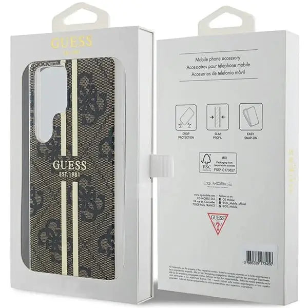 Кейс Guess IML 4G Gold Stripe за Samsung Galaxy S24