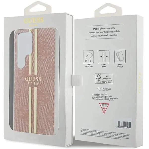 Кейс Guess IML 4G Gold Stripe за Samsung Galaxy S24