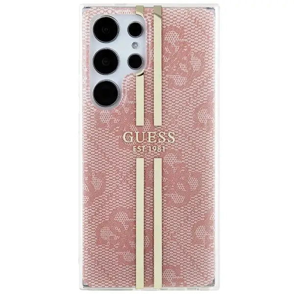 Кейс Guess IML 4G Gold Stripe за Samsung Galaxy S24