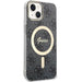 Кейс Guess IML 4G MagSafe за iPhone 15 черен