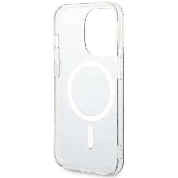 Кейс Guess IML 4G MagSafe за iPhone 15 Pro черен