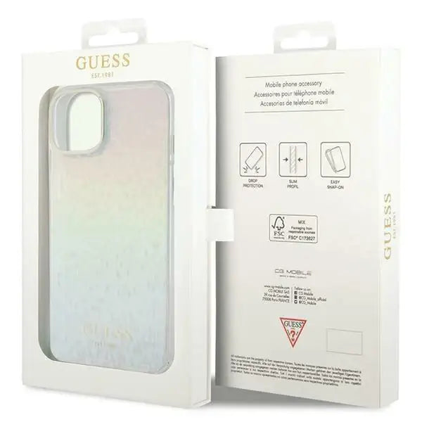 Кейс Guess IML Faceted Mirror Disco Iridescent за