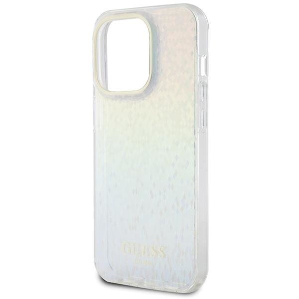 Кейс Guess IML Faceted Mirror Disco Iridescent за iPhone 15