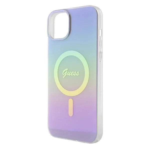 Кейс Guess IML Iridescent MagSafe за iPhone 15 Plus