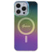 Кейс Guess IML Iridescent MagSafe за iPhone 15 Pro черен