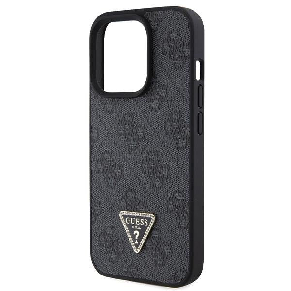 Кейс Guess Leather 4G Diamond Triangle за iPhone 15 Pro