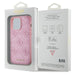 Кейс Guess Leather 4G Stamped за iPhone 15 Pro розов