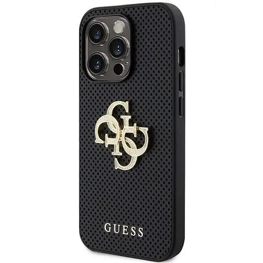 Кейс Guess Leather Perforated 4G Glitter Logo за