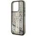 Кейс Guess Liquid Glitter Gold Stripes за iPhone 15