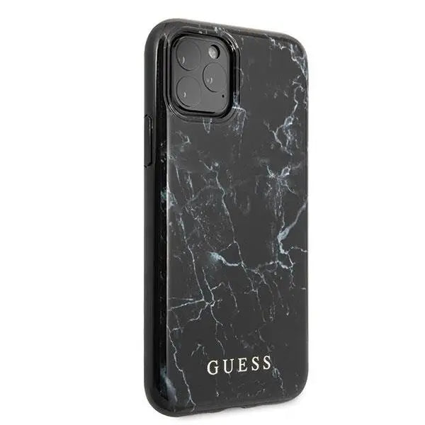 Кейс Guess Marble за Apple iPhone 11 Pro Max Черен