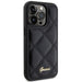 Кейс Guess Quilted Metal Logo за iPhone 15 Pro черен