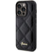 Кейс Guess Quilted Metal Logo за iPhone 15 Pro черен