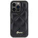 Кейс Guess Quilted Metal Logo за iPhone 15 Pro черен