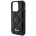 Кейс Guess Quilted Metal Logo за iPhone 15 Pro Max черен