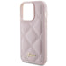 Кейс Guess Quilted Metal Logo за iPhone 15 Pro Max розов