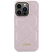 Кейс Guess Quilted Metal Logo за iPhone 15 Pro Max розов