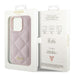 Кейс Guess Quilted Metal Logo за iPhone 15 Pro розов