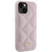 Кейс Guess Quilted Metal Logo за iPhone 15 розов