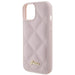 Кейс Guess Quilted Metal Logo за iPhone 15 розов